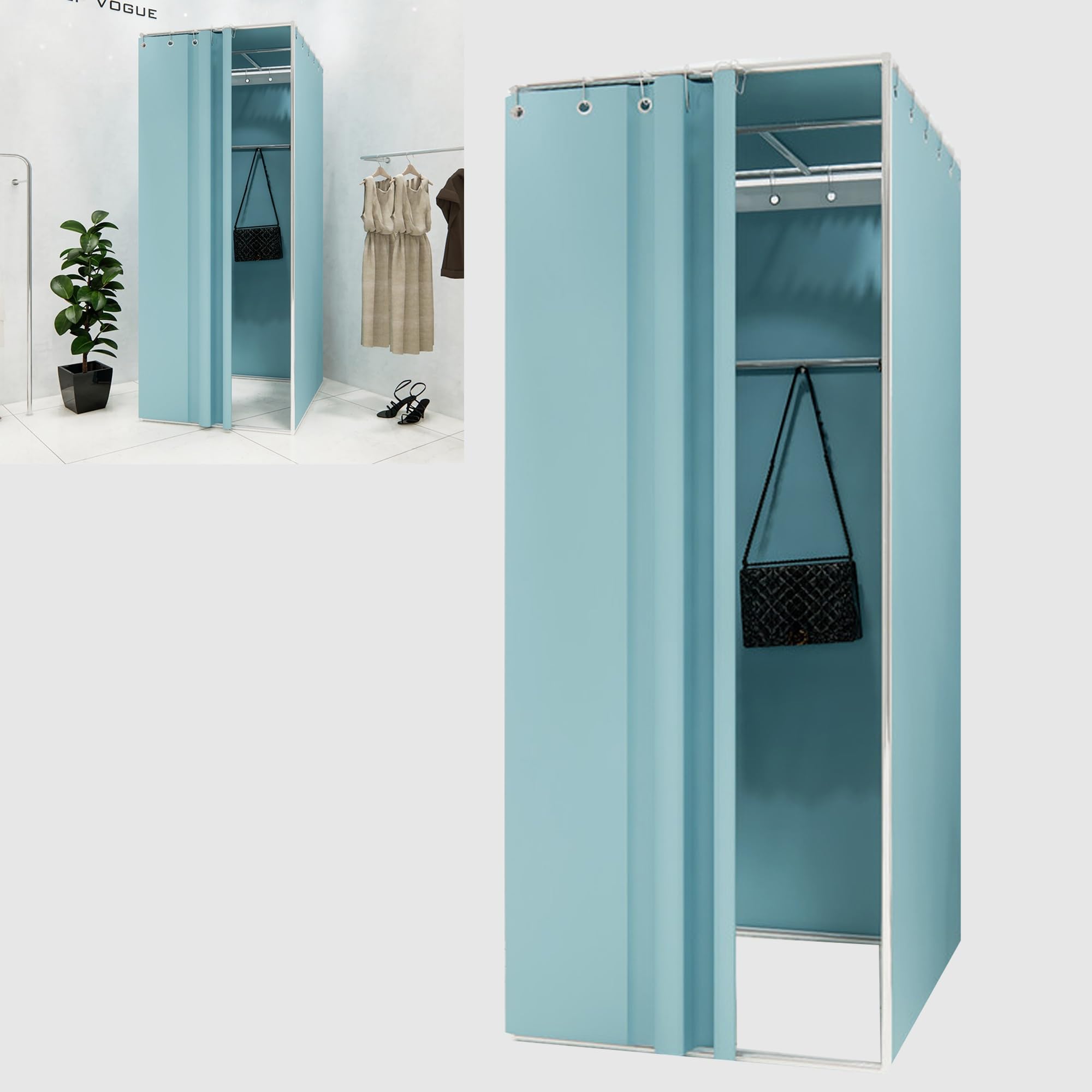 組み立て式更衣室、フィッティングルーム、試着室パーテーション・間仕切り Amazon.co.jp: 更衣室 簡易,フィッティングルーム,試着室,部屋 仕切り